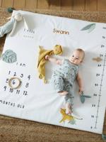 HANOÏ aanpasbaar babyfotomatje ecru/meerkleurig
