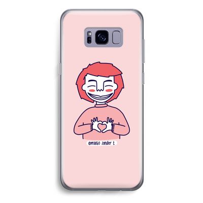 Hartje: Samsung Galaxy S8 Plus Transparant Hoesje