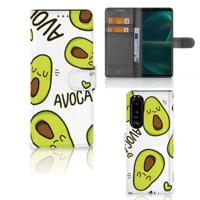 Sony Xperia 5III Leuk Hoesje Avocado Singing | Portemonnee hoesje