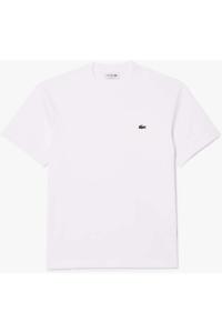 Lacoste Classic Fit T-Shirt ronde hals wit, Effen