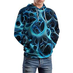 grafische ster / galaxy herenmode 3D-print hoodie vakantie streetwear hoodies blauwe capuchon print fleece winter lente herfst designer sweatshirt met capuchon Lightinthebox