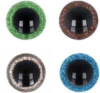 Opry Glitter dierenogen tweekleurig 8mm per 10 stuks