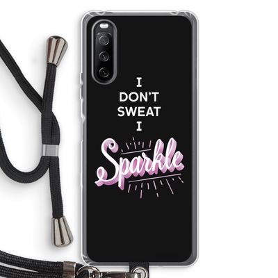 Sparkle quote: Sony Sony Xperia 10 III Transparant Hoesje met koord