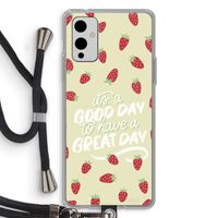 Don't forget to have a great day: OnePlus 9 Transparant Hoesje met koord