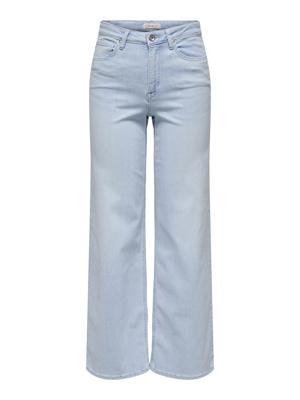 Only Onlmadison Blush Hw Wide Dnm Cro495 Noos Loose Fit Light Blue Bleached Denim