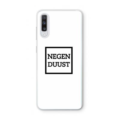 Negenduust vierkant: Samsung Galaxy A70 Transparant Hoesje