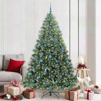 VidaXL Kunstkerstboom met 300 led met standaard groen 210 cm pe en pvc