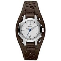 Horlogeband Fossil JR1258 Onderliggend Leder Bruin 10mm - thumbnail