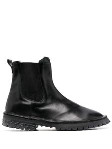 Moma elasticated-side-panels leather boots - Noir