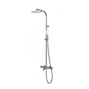 Opbouw Badkraan GRB Time Thermostatisch met Hoofddouche 25 cm en Handdouche Set Messing Chroom GRB