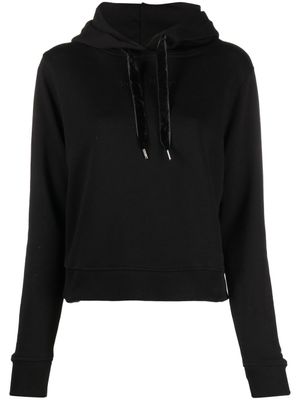 Tommy Hilfiger hoodie à logo brodé - Noir