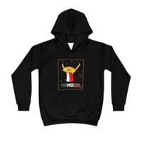 Hoodie regular zwart - kids - VAMOS!!! - logo voor groot