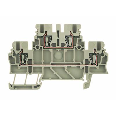 Weidmüller 1791100000 Klem 2-etages Spanveer Donkerbeige 100 stuk(s)