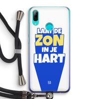 Laat de zon in je hart: Huawei P Smart (2019) Transparant Hoesje met koord