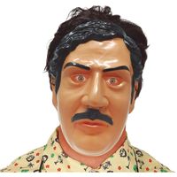 Gezichtsmasker Pablo Escobar drugsdealer verkleedmasker   -