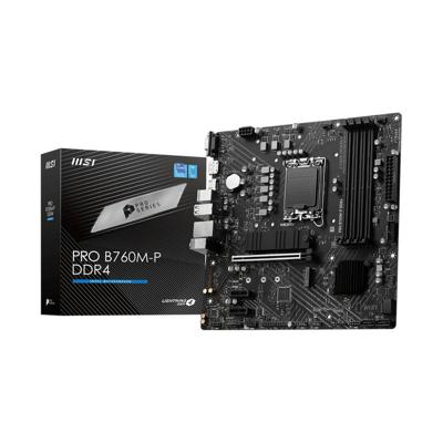 MSI PRO B760M-P DDR4 Moederbord Socket Intel LGA 1700 Vormfactor Micro-ATX Moederbord chipset Intel® B760