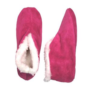 Roze echte suede Spaanse sloffen dames maat 39