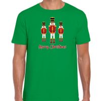 Fout kersttrui t-shirt voor heren - Notenkrakers - groen - piemel/penis