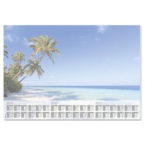 Bureau onderlegger papier 41 x 59,5 cm met kalender 30 vellen
