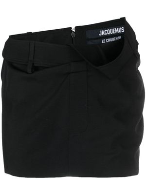 Jacquemus jupe La Mini Jupe Caraco à coupe courte - Noir
