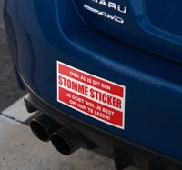 Grappige auto bumper sticker