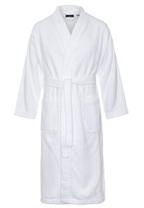 Kimono wit unisex - badstof katoen
