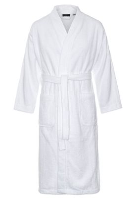 Kimono wit unisex - badstof katoen