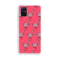 Flamingo: Galaxy A51 4G Transparant Hoesje