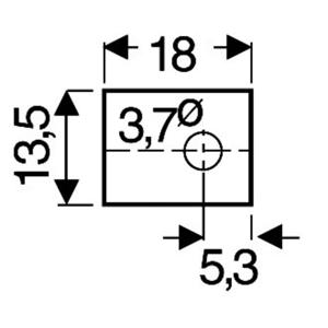 Fischer Elektronik GS 66 P Mica schijf (l x b) 18 mm x 13.5 mm Geschikt voor TOP-66 1 stuk(s)