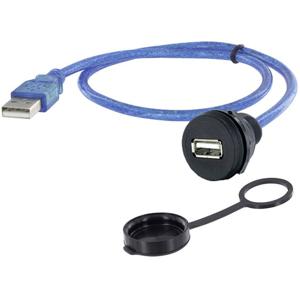 USB 2.0 type A Chassisbus, inbouw 1310-1018-02 M22 1310-1018-02 encitech 1 stuk(s)