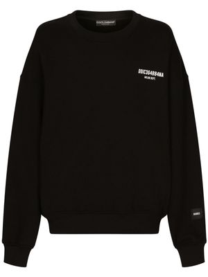 Dolce & Gabbana DGVIB3 Sweater met logoprint - Zwart