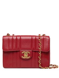 CHANEL Pre-Owned sac porté épaule Mademoiselle à rabat (1992) - Rouge