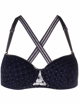 Marlies Dekkers soutien-gorge à pois - Bleu