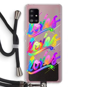 Loves: Samsung Galaxy A51 5G Transparant Hoesje met koord