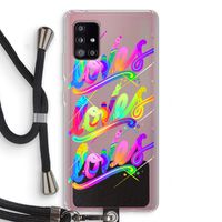 Loves: Samsung Galaxy A51 5G Transparant Hoesje met koord