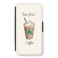 But first coffee: iPhone 11 Flip Hoesje