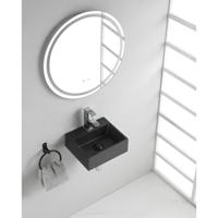 Wiesbaden Leto Fontein 33.5x29x11.5 cm Zwart Quartz