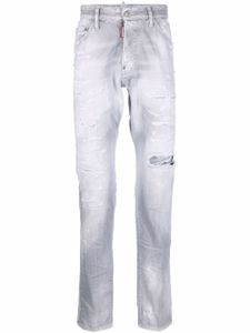 DSQUARED2 jean à effet usé - Gris