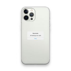 Reminder: iPhone 12 Pro Max Transparant Hoesje
