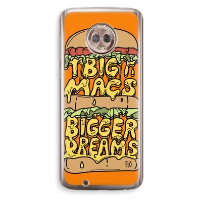 Big Macs Bigger Dreams: Motorola Moto G6 Transparant Hoesje