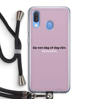 gij beslist: Samsung Galaxy A40 Transparant Hoesje met koord