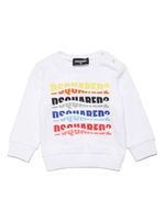 DSQUARED2 KIDS sweat en jersey à logo imprimé - Blanc