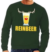 Foute kersttrui Reinbeer groen voor heren