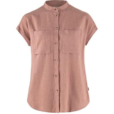 Fjallraven Övik Hemp SS Shirt Dames Dusty Rose L