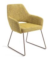 Jesper Home Eetkamerstoel 'Yanai' Slide Rose, kleur Lemon Lines