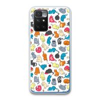 Kleurrijke katten: Xiaomi Redmi 10 Transparant Hoesje