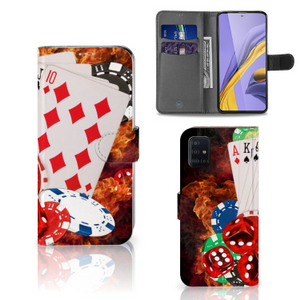 Samsung Galaxy A51 Wallet Case met Pasjes Casino