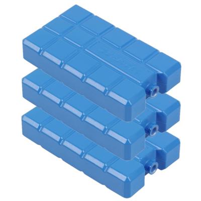 Dikke Koelelement - Set van 3x stuks - 400 ml - brede blokken - 17 x 9 x 3 cm - blauw - voor koelbox