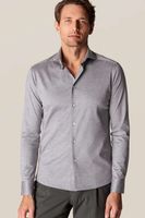 ETON Contemporary Fit Jersey shirt zilver, Effen - thumbnail