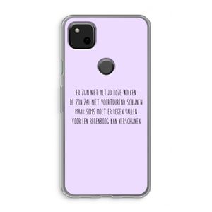 Regenboog: Google Pixel 4a Transparant Hoesje